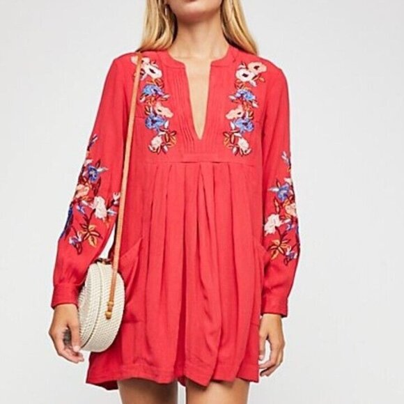 Free People Mia Embroidered Mini Dress - Picture 3 of 3